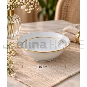 GÜRAL PORSELEN SEDEF 15 CM KASE MAT YALDIZ 1*12