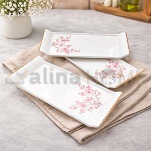 ALİNA HOME PEMBE SAKURA UZUN DAR MODEL SUNUM 1*18