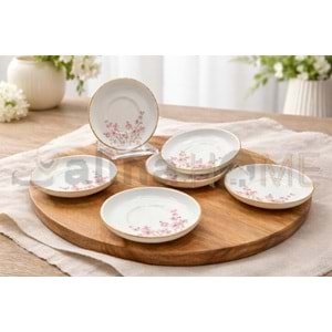 ALİNA HOME PEMBE SAKURA MODEL ÇAY TABAĞI 1*60