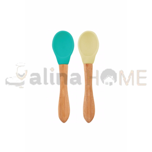 BZD IVORY BAMBU SAPLI SİLİKON MAMA KAŞIĞI 1*25