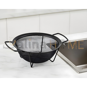 BZD IVORY SÜZGEÇ SİYAH ÇELİK 20 CM KULPLU SÜZGEÇ 1*80