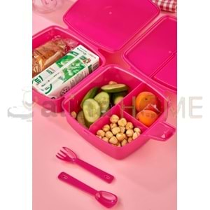 TUFFEX BESLENME KABI KAŞIKLI BÖLMELİ PRENSES LUNCH BOX 1*36