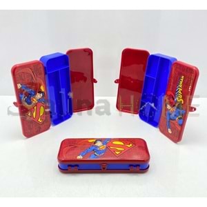 TUFFEX ÇOCUK SUPERMAN KUTU KALEMLİK 7 BÖLMELİ 1*48
