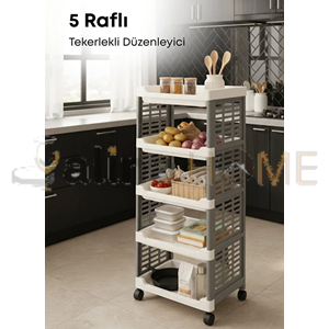 DOLLY ORGANİZER MODÜLER MAXEL 5 KATLI TEKERLEKLİ 30x29x36 CM 1*1