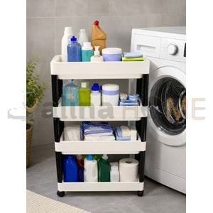 DOLLY ORGANİZER SLİM MAXEL 4 KATLI TEKERLEKLİ 29x24x45 CM 1*1