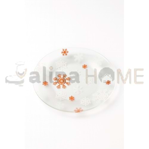 PAŞABAHÇE CAM PASTA TABAĞI KAR TANESİ ADET 1*24