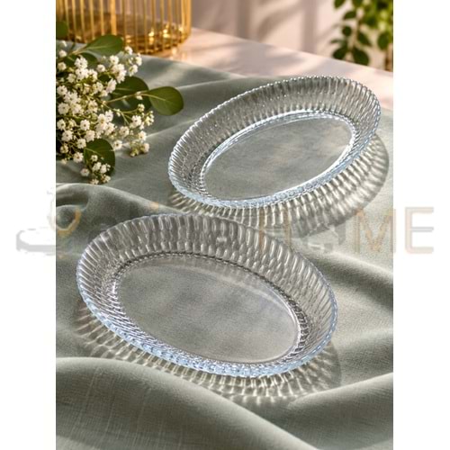 PAŞABAHÇE KAYIK TABAK RAİN 2 Lİ OVAL TABAK 166x130 MM 1*6