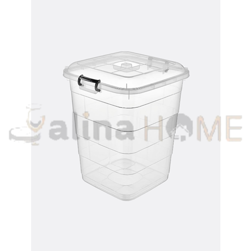 BURSEV TETRİS KARE BAKLİYAT 35 LT. ŞEFFAF 1*10