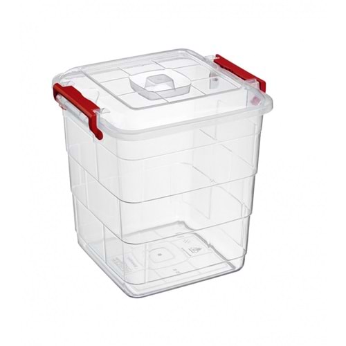 BURSEV TETRİS KARE SAKLAMA KABI 1 NO 7 LT 1*24