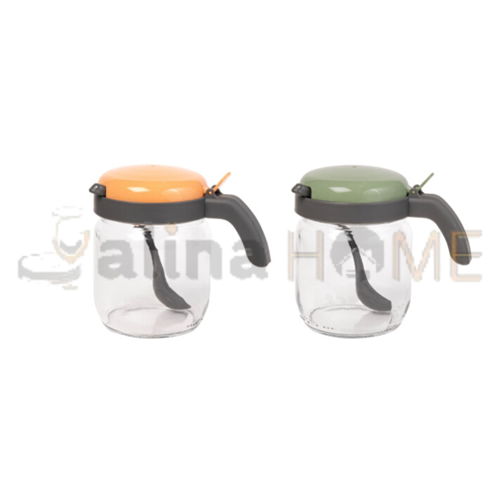 HEREVİN BAHARATLIK CAM KAŞIKLI VE KAPAKLI 425 ML 1*24