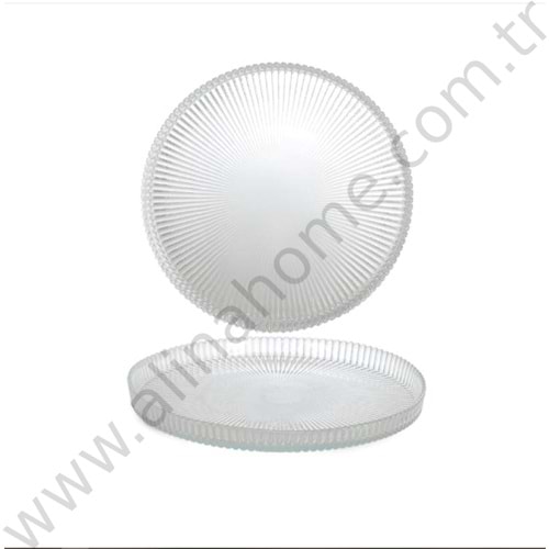 AKGÜL DİK KENARLI RİVA 16 CM 6 LI CAM TABAK 1*6