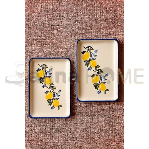 ÜLGER SERAMİK LİMON DESENLİ KAYIK TABAK NO:2 22 CM 1*12