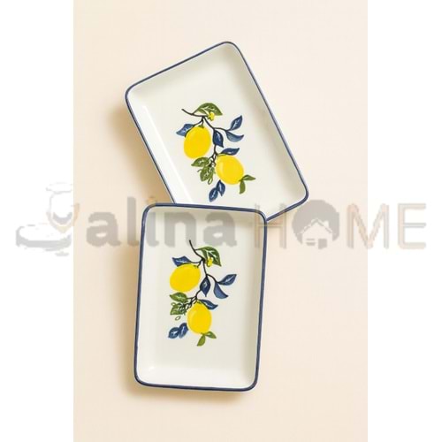 ÜLGER SERAMİK LİMON DESENLİ KAYIK TABAK NO:1 CM 1*12