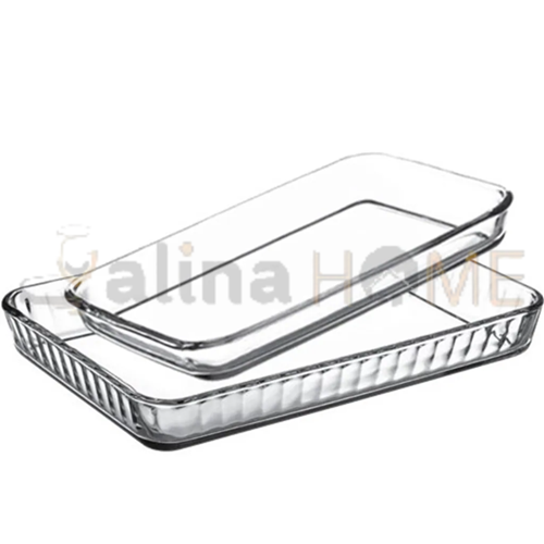 PAŞABAHÇE BORCAM DİKDÖRTGEN 2 Lİ BÜYÜK TEPSİ 40x27-33x21 CM 1*4