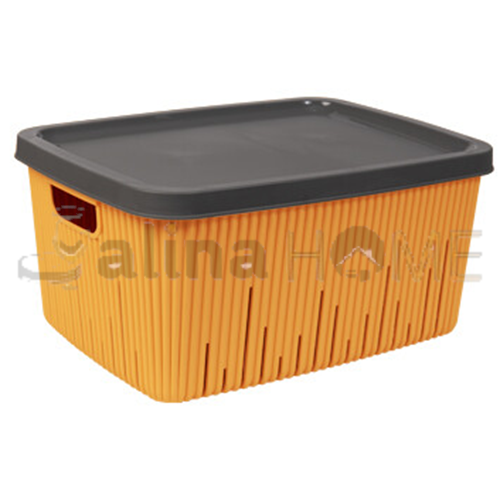 HEREVİN SEPET ÇOK AMAÇLI SEPET KAPAKLI 18 LİTRE TURUNCU 1*8