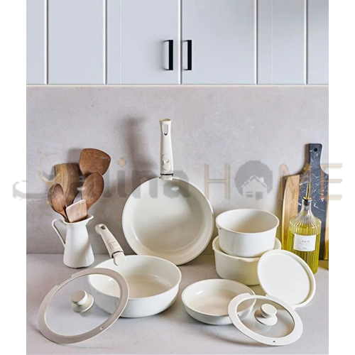 PEROTTİ TENCERE VE TAVA SETİ BEİGE 15 PARÇA 1*2