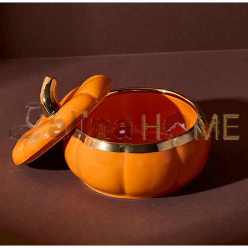 PEROTTİ PORSELEN BALKABAK KAPAKLI SAKLAMA KABI SMALL 1*18