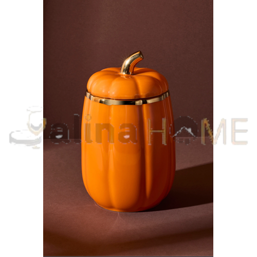 PEROTTİ PORSELEN BALKABAK KAPAKLI KAVANOZ 18 CM MEDİUM 1*8