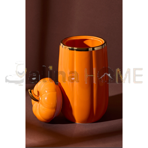 PEROTTİ PORSELEN BALKABAK KAPAKLI KAVANOZ 28 CM XLARGE 1*8