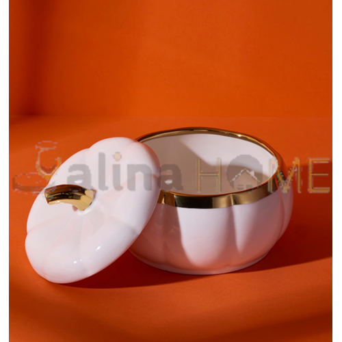 PEROTTİ PORSELEN KABAK KAPAKLI SAKLAMA KABI LARGE 1*18