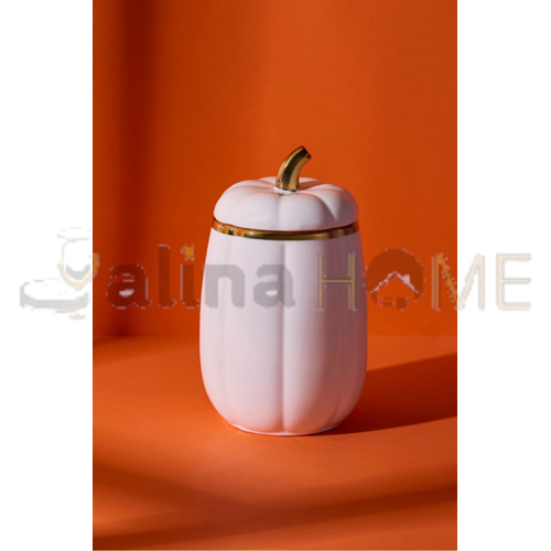 PEROTTİ PORSELEN KABAK KAPAKLI KAVANOZ 18 CM MEDİUM 1*8