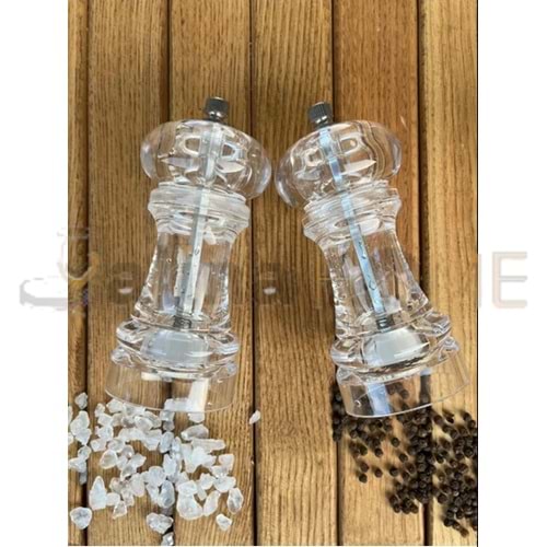 HEREVİN AKRİLİK BAHARATLIK ÖĞÜTÜCÜ DEĞİRMEN 11,5 CM 1*24