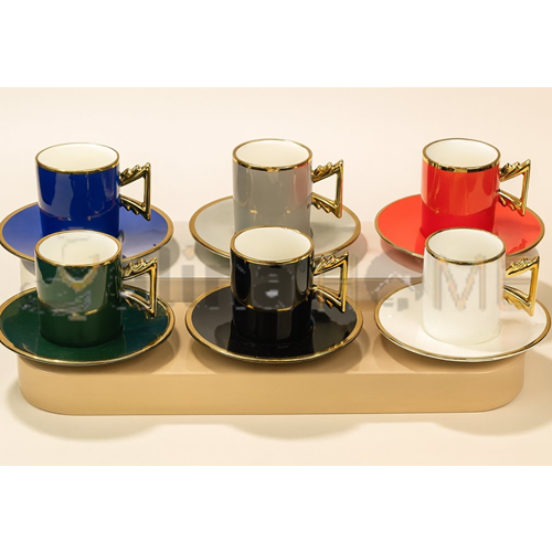 MTR PORSELEN KAHVE FİNCAN TAKIMI 6 LI 1*12