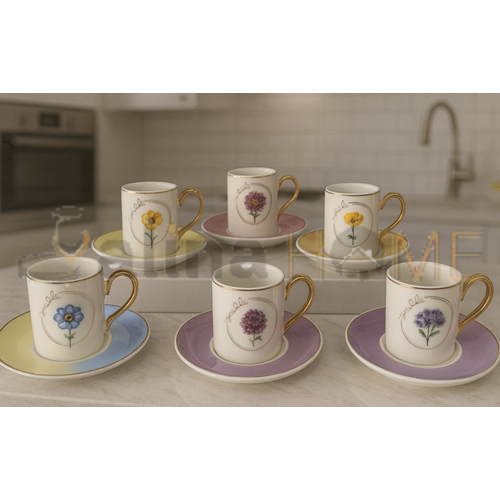 MTR PORSELEN KAHVE FİNCAN TAKIMI 6 LI 1*12