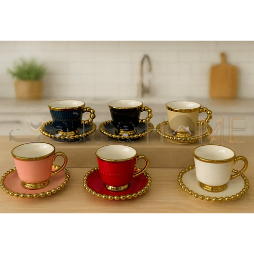 MTR PORSELEN KAHVE FİNCAN TAKIMI 6 LI 1*12