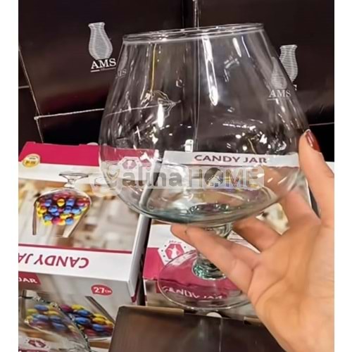 CANDY JAR AYAKLI DRAJELİK 27 CM 1*6