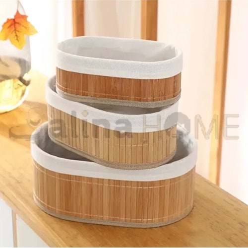 MTR BAMBU OVAL 3 LÜ SEPET 1*20