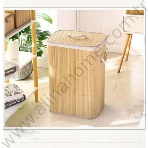 MTR BAMBU KİRLİ ÇAMAŞI SEPETİ DİKDÖRTGEN 1*12