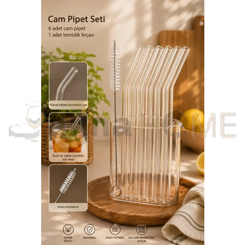 MTR CAM PİPET 6 LI SET FIRÇALI 1*120