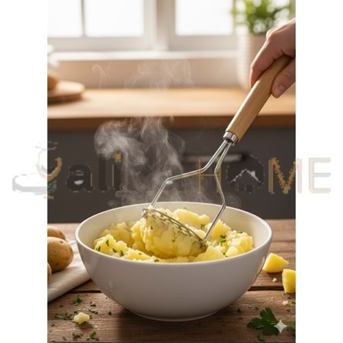 MTR CEMRE AHŞAP SAPLI PATATES EZİCİ 1*120