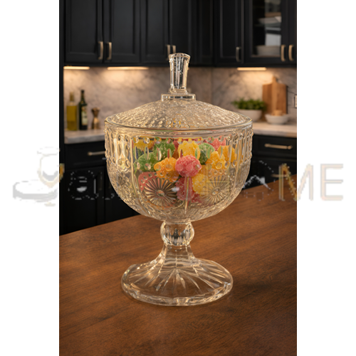 MTR CAM ŞEKERLİK GLASSJAR AYAKLI TG1044 15 CM 1*36