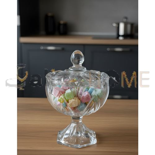 MTR CAM ŞEKERLİK YESİNK GLASSJAR AYAKLI TG1038 15 CM 1*36