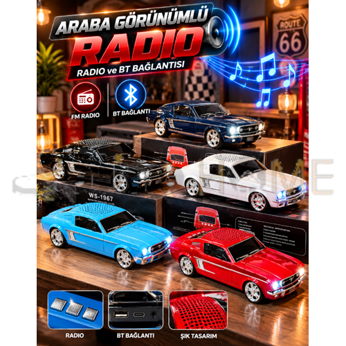 MTR RADYO ARABA MODEL BLUETOOTH BAĞLANTILI HOPARLÖR 1*1