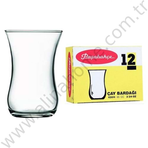 PAŞABAHÇE ÇAYBARDAĞI KANDİLLİ 12 Lİ SADE ÇAY BARDAĞI 1*6