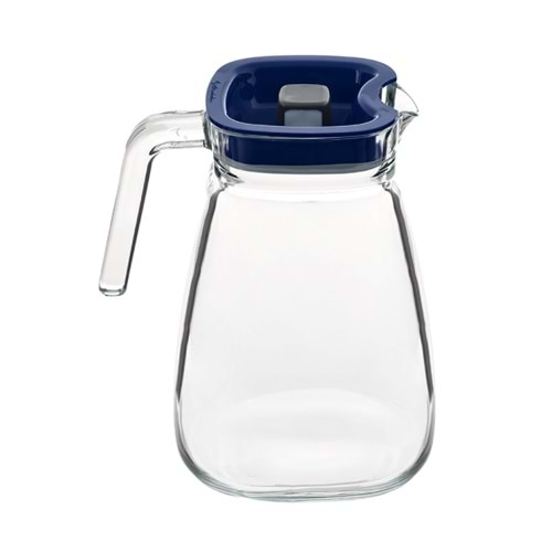 PAŞABAHÇE CAM SÜRAHİ CARRE LACİVERT KAPAK 1800 ML 1*6