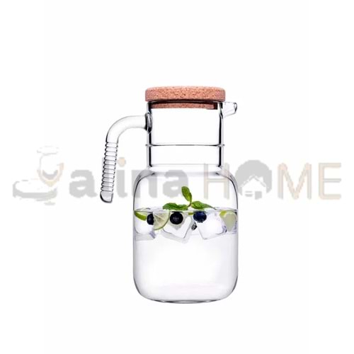 PAŞABAHÇE SÜRAHİ CAM HOOP MANTAR KAPAK 1500 ML 1*6