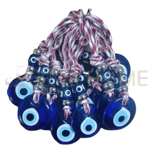 DOĞANER CAM NAZARLIK İPLİ 5 CM 1*10