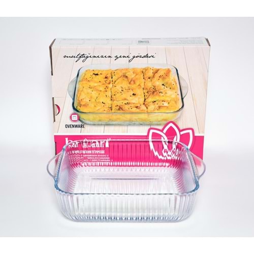 BRART TEPSİ KÜÇÜK KARE OPTİKLİ TEPSİ 21 CM 1*6