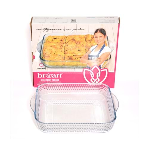 BRART TEPSİ KÜÇÜK KARE PETEKLİ TEPSİ 21 CM 1*6