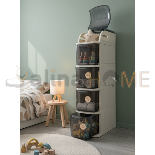 BURSEV DOLAP TEKERLEKLİ PRO SLİM 41x20x94,5 CM 1*1