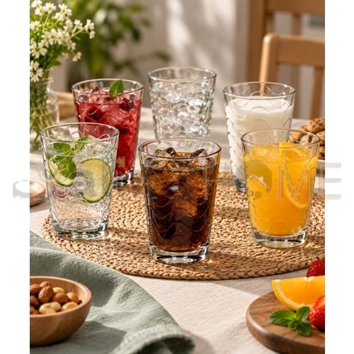 PAŞABAHÇE SU BARDAĞI TOROS 6 LI 200 CC 1*8