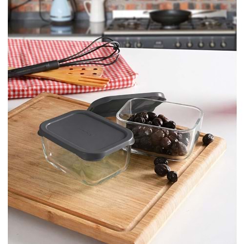 PAŞABAHÇE SAKLAMA KABI SNOW BOX KAPAKLI 2 Lİ 420 CC 1*12