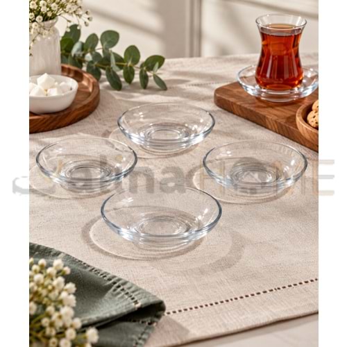 PAŞABAHÇE ÇAY TABAĞI ÜSKÜDAR KLASİK 6 LI 102 MM 1*12