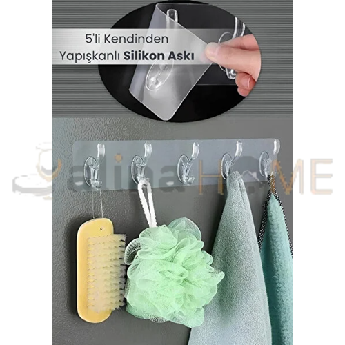 WSM ASKI SİLİKON 5 Lİ YAPIŞKANLI ASKI 1*240