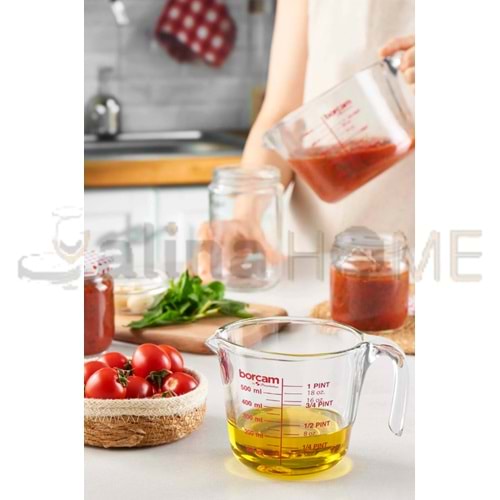 PAŞABAHÇE BORCAM ÖLÇÜ KABI CAM 500 CC 1*6