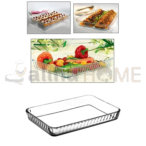 PAŞABAHÇE BORCAM DİKDÖRTGEN BÜYÜK TEPSİ 40x27 CM 1*6